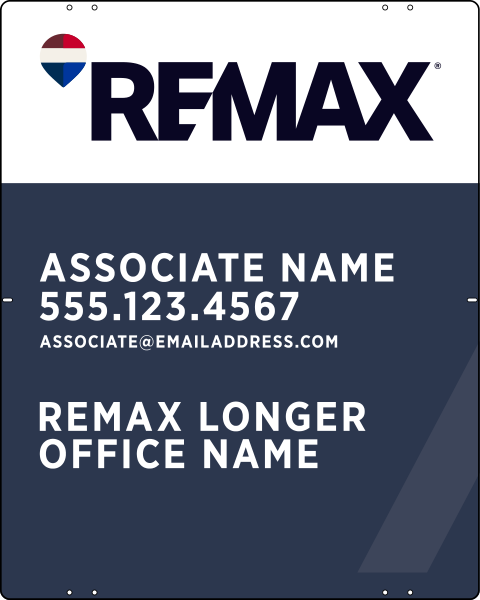 Reflective Associate Name Sign Panel, 30h x 24w, .040 Aluminum